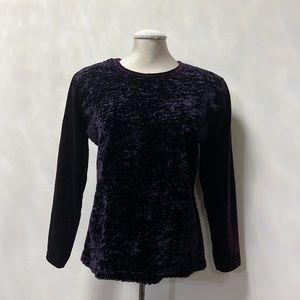 Vintage purple velvet top